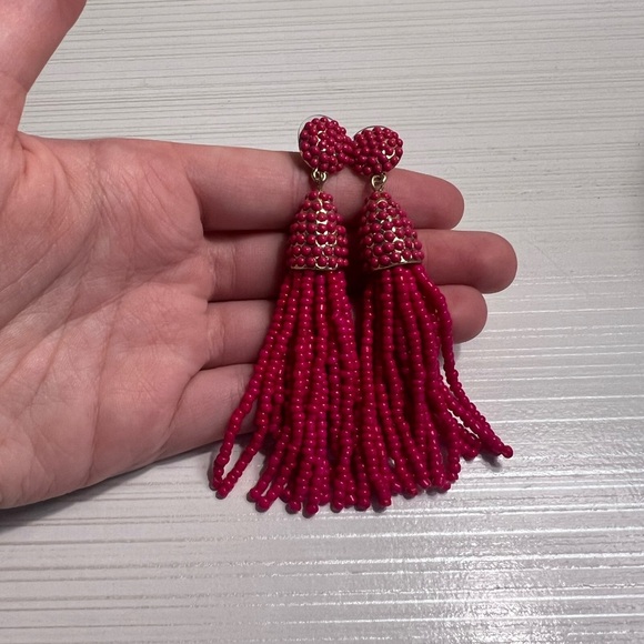 Baublebar Hot Pink Fringe Earrings - Picture 1 of 4